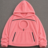 Sweat-shirt chaud d'hiver en fausse fourrure avec poche kangourou pour chiens et chats