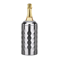 Refroidisseur de bouteille de vin portable sans glace |   Refroidisseur isotherme en acier inoxydable personnalisé pour vin de 750 ml