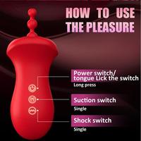 Silicone étanche 10 Vibration 3 Sucer 10 Lécher vibrateur sex toys pour femme Gode Vibrateur pour Femmes Anal Perles godemichet anal %
