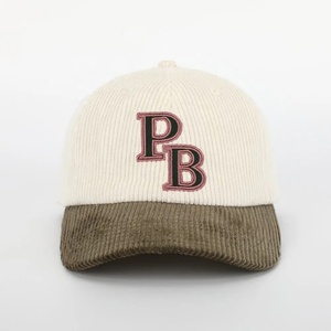 Gorra de Béisbol/Golf Personalizada, Moderna, Impermeable, con Logotipo Bordado, Unisex, de Pana Beige, 6 Paneles, Alta Calidad, OEM - Product Image 2