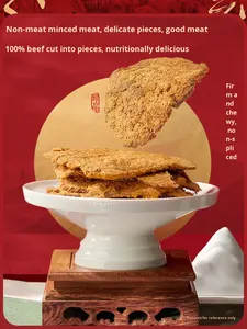 Hongxiangji Carne Secca di Manzo di Alta Qualità / Ingredienti Naturali Gustosi / Offerte Convenienti all'Ingrosso, Texture Semi-Morbida Strappata a Mano 100g Pronta - Product Image 5