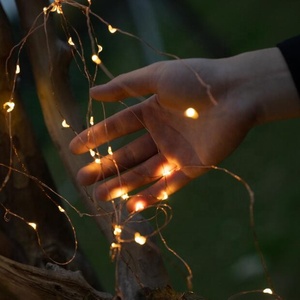 <span class=keywords><strong>Guirlande</strong></span> lumineuse de Noël Luces Navide, alimentée par piles 3AA, 5m/10m, 33 pieds, <span class=keywords><strong>micro</strong></span> 100 <span class=keywords><strong>LED</strong></span>, <span class=keywords><strong>guirlande</strong></span> lumineuse en cuivre, certifiée CE, 1 an - Product Image 6