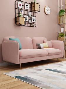 Tessuto sofà nordico piccolo appartamento semplice moderno luce di lusso noleggio camera da letto negozio di abbigliamento doppio tre persona piccolo <span class=keywords><strong>divano</strong></span> - Product Image 4