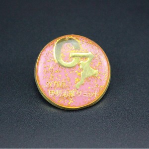 Badge Métallique Personnalisé Circulaire Sans Nickel avec Fermoir Papillon Type Épingle Pièce Commémorative Cadeau d'Affaires de Luxe HD 007 - Product Image 1