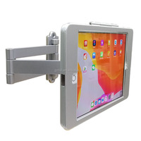 Support mural de sécurité pour tablette avec support de verrouillage du boîtier antivol support d'affichage pour9.7/10.2/10.5/10.9/11/11/13/12 pouces iPad air