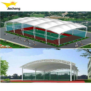 Structure de toiture de stade architecturale en membrane pour couvrir les terrains de basketball et de tennis - Product Image 5