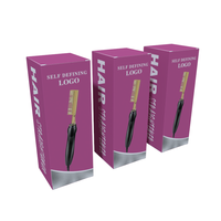 Peigne chauffant électrique personnalisé lisseur bandeau pour cheveux noirs naturels Hd bonnet de perruque spray thermique peigne queue de rat cire bâton boîte d'emballage en papier