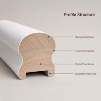 Rampe en bois pré-routée, ajustement direct pour balustrade, fabricant de rampes d'escalier