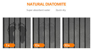 Alfombrilla de Piedra de Diatomita para Baño, Alfombrilla Plegable para Secar Platos en la Cocina, Alfombrillas para <span class=keywords><strong>Ducha</strong></span> - Product Image 6