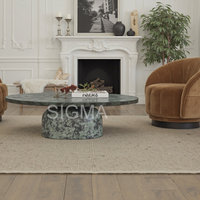 Ensembles de meubles de salon de luxe pour l'intérieur, canapé d'hôtel avec structure en bois et coussins confortables