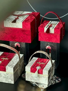 Hộp quà tặng quyến rũ cổ điển có tính năng đóng cửa trang trí công phu và tua Chảy-cho lễ hội và quà tặng có ý nghĩa - Product Image 4