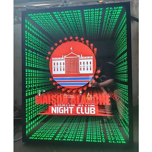 Ma Thuật Vô Hạn Gương Nhiều Lớp Tùy Chỉnh Neon Dấu Hiệu Thiết Kế Miễn Phí <span class=keywords><strong>3D</strong></span> Tùy Chỉnh Quảng Cáo <span class=keywords><strong>LED</strong></span> Infinity Gương Ánh Sáng Hộp - Product Image 3
