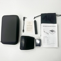 Pegamento de Secado Rápido para Extensiones de Pestañas UV, Lámpara LED de Mano para Curado de Pestañas con Sistema de Pedal Inalámbrico de Silicona