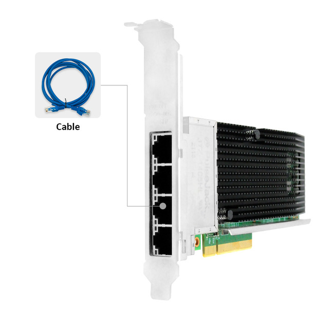 Intel X710-t4 PCI-Express X8 10Gbe RJ45 Copper 4 Port Network Adapter