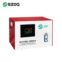 Estabilizador de Voltaje Servo Automático SZDQ SVC TND 5000VA, Regulador de Voltaje CA, Entrada Amplia de 160-260V, Pantalla Digital de 220V