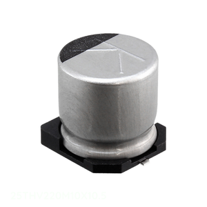 Condensateur SMD original 220 uF à montage en surface 25THV220M10X10.5 CAP ALUM 220UF 20% 25V - Product Image 1