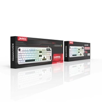 Clavier de jeu mécanique rétroéclairé LED transparent avec bouton, filaire USB, personnalisable avec logo OEM, pour PC et ordinateur portable – Nouveauté très demandée