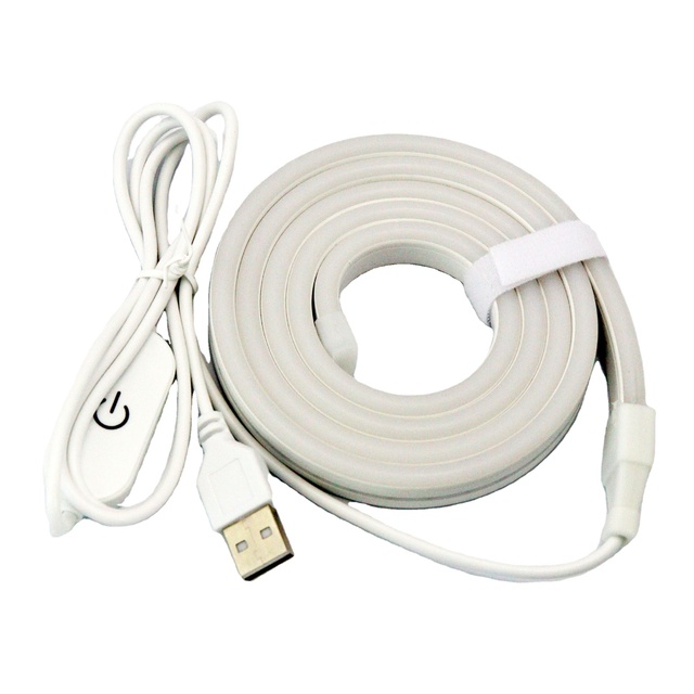 1M/set IP65 USB 5V Neon Rope Light Led Neon Flexible Strip Lights for Bedroom Kitchen Backlight Decor