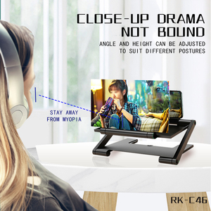 9 Inch Portable Phone Screen <strong>Magnifier</strong> Adjustable Bracket Holder Waterproof <strong>Flexible</strong> Amplifier for Movies Studies Desk Usage - Product Image 5