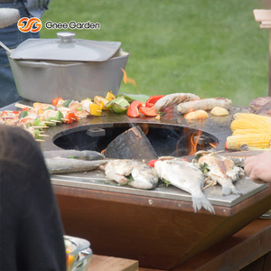 Barbecues d'extérieur en acier Corten, foyer résistant à la rouille - Product Image 2