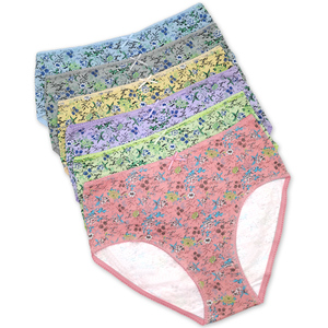 Nouveau style culotte grande taille bon marché belle culotte grande taille <span class=keywords><strong>à</strong></span> impression florale pour femme - Product Image 1