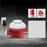 Détecteur d'alarme combiné fumée et température, connecté à une boîte de commande de ventilateur 220V, pour l'évacuation des fumées d'incendie dans les sous-sols et entrepôts