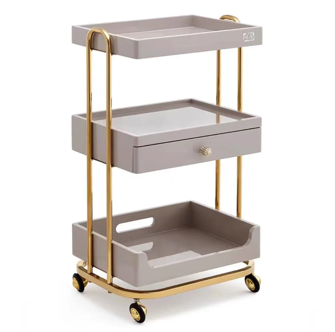 Material Portable Beauty Salon Rolling Cart Salon Trolley Beauty Salon Drawer Trolley