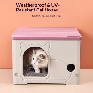 Recinto Moderno per Animali da Esterno, Casetta Traspirante Portatile per Gatti, Nido in Plastica per Gatti, Villa per Gatti - Product Image 2