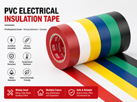 Nastro Isolante Elettrico in PVC Antistatico Ignifugo di Grado Industriale, Resistente alle Intemperie per Alta Tensione