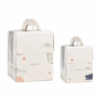Boîte à gâteau personnalisée avec logo pour anniversaire, emballage en carton pour cupcakes, pâtisseries, boulangerie, boîte à gâteau en papier avec poignée et fenêtre