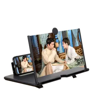 12 "3D 화면 돋보기 스마트 폰 눈 보호 비디오 앰프 확대 HD 휴대 전화 화면 돋보기