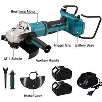 Meuleuse d'angle sans fil sans balais de 7 pouces 980W 180mm 12000 tr/min Mandrin M14 Garantie 1 an