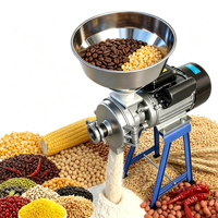 Moulin à Grains Multi-usages Humide et Sec pour Usage Commercial, Restaurant et Domestique – Idéal pour Riz, Maïs, Soja, Arachides, Épices et Farine