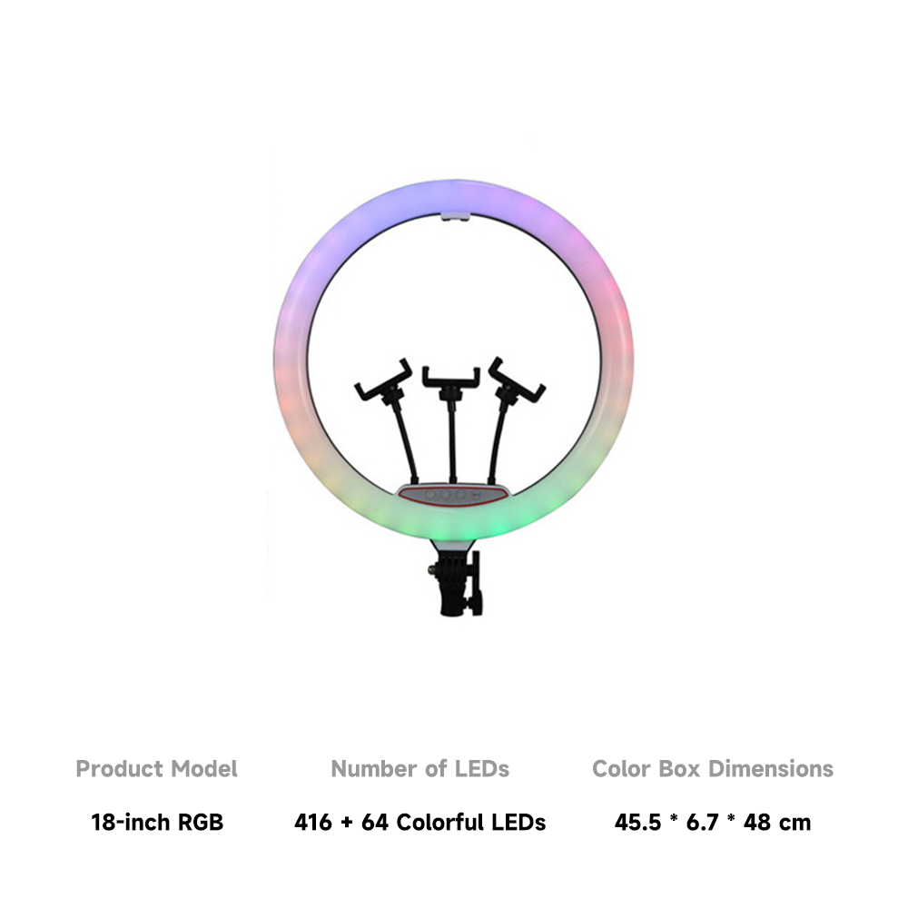 18'' RGB Ring Light (only light)