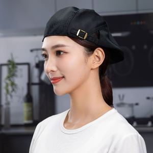 Béret en PU personnalisé avec logo pour hôtel, <span class=keywords><strong>restaurant</strong></span>, salon de thé, cuisine, boulangerie, respirant, quatre saisons, chapeau de travail - Product Image 3