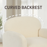 Meubles inclinables de loisirs rembourrés Sherpal Club Lobby Accent Chair Single Reception Guest Sofa Chair