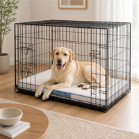 Tapis rectangulaire en silicone pour niche d'animaux avec dessus matelassé rafraîchissant, base antidérapante et fenêtre transparente pour niches intérieures et transport
