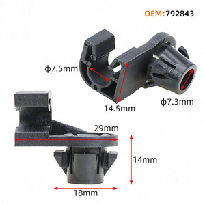 Clip de support de capot Peugeot 301 Citroën 4008 792833 792843 – Pièce de rechange en plastique pour fixation automobile - Product Image 3
