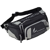 Sac banane unisexe pour moto, sac à bandoulière étanche en polyester avec fermeture à cordon pour sports de plein air, sac de rangement