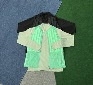 <span class=keywords><strong>Chaleco</strong></span> Deportivo Acolchado con Bolsillos con Cremallera, Chaqueta sin Mangas para Correr, Conjuntos Deportivos Unisex para Exteriores, <span class=keywords><strong>Cuello</strong></span> Alto, Transpirable, Capa Base - Product Image 1