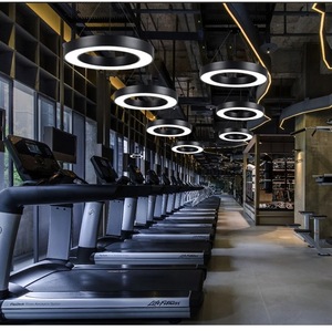 โคมไฟระย้าทรงกลมแขวนเพดานสีดำสีขาว - Product Image 6