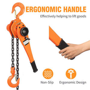 750kg 3m pabrik penjualan langsung rantai Konstruksi angkat berat katrol tuas blok kerekan untuk pabrik lokakarya - Product Image 2
