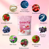 Poudre de lait de beauté originale, 30 sachets, sans OGM, sans gluten, boisson infusée au collagène, complément alimentaire