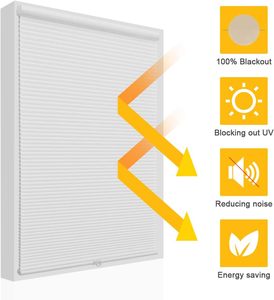 Ngày và đêm không dây tổ ong di động rèm đôi di động hướng dẫn sử dụng tổ ong Rèm hai lớp tổ ong mù - Product Image 5