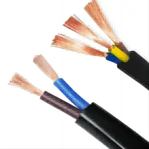 electric cable wire price 2x1.0mm 2x1.5mm 2x2.5mm RVV RVVP insulated PVC flexible wire cable