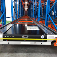 Étagère à navettes robuste en acier laminé à froid réglable pour le stockage en entrepôt et les systèmes d'inventaire industriels automatisés