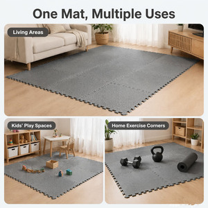 Lightweight Portable EVA Interlocking Foam <b>Floor</b> <b>Mat</b> Non Slip Noise Reduction Puzzle Tiles for Apartment Home Workout Yoga - Product Image 5