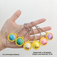 Porte-clés et pendentif de sac en forme de boulette vapeur avec visage mignon et souriant, style Kawaii, vente en gros, cadeau, nouveauté, lot pour fête