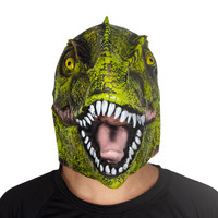Masque de dinosaure réaliste en latex, tête de Tyrannosaure effrayante, accessoire de déguisement pour Halloween, Noël, fête à thème animalier, cosplay et jeu pour enfants