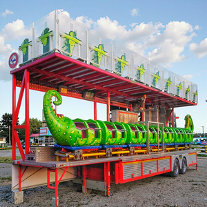 Manège portable sans fondation Wacky Worm Roller Coaster avec <span class=keywords><strong>remorque</strong></span> - Product Image 1